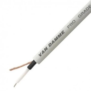 Van Damme 2 Core 0.22 mm² CSA Screened Audio Cable 6 mm OD 100 m White 268076090100