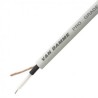 Van Damme 2 Core 0.22 mm² CSA Screened Audio Cable 6 mm OD 100 m White 268076090100