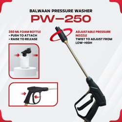 Balwaan Pressure Washer Lightweight PW-250