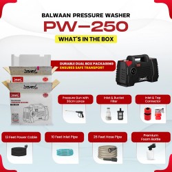 Balwaan Pressure Washer Lightweight PW-250