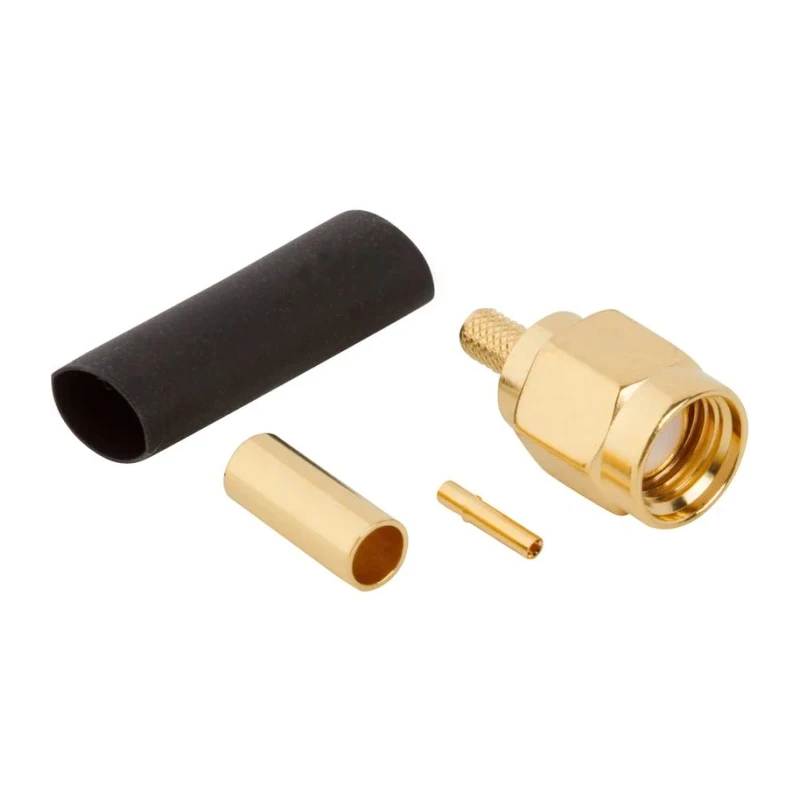 Amphenol RF Coaxial Connector SMA Male Cable 50 Ω Straight Body Crimp 132114RP
