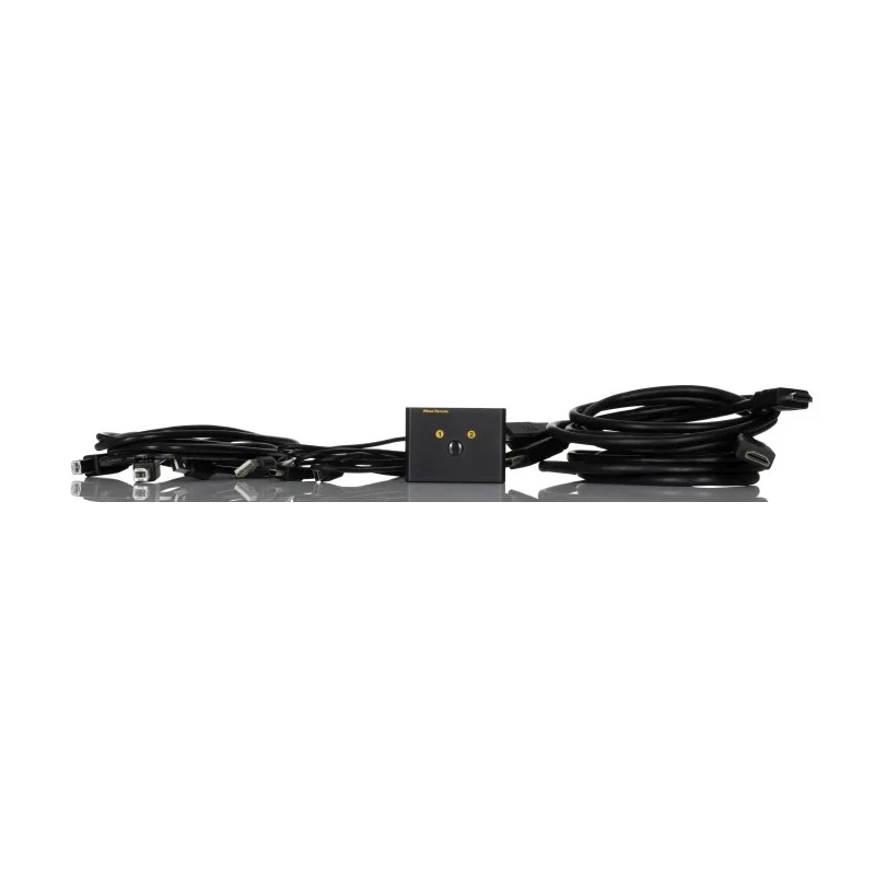 RS PRO 2 Port USB HDMI KVM Switch 2 Ports 4K UHD 60Hz USB 2.0 HDCP Auto EDID 220-6491