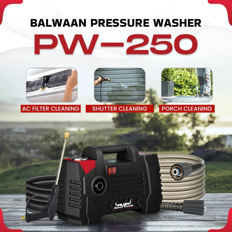 Balwaan Pressure Washer Lightweight PW-250