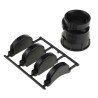 TE Connectivity Black Thermoplastic Cable Clamp Maximum Bundle Diameter 28.58 mm Length 42.04 mm Width 40.64 mm 206512-5