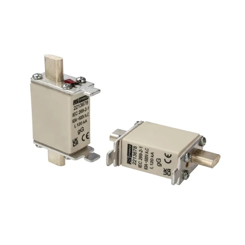 RS PRO 63A NH Fuse NH000 415V AC Fast-Acting Blade Tag Fuse NH000 RS PRO