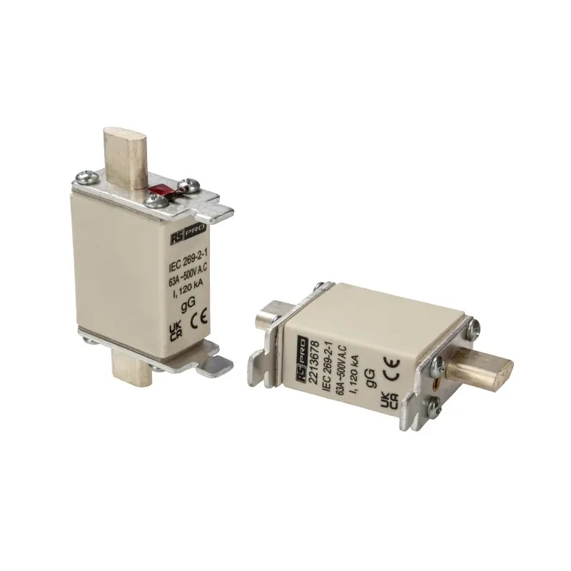 RS PRO 25A Fast-Acting NH Centred Tag Fuse NH000 415V AC RS PRO NH000