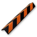 RS PRO Yellow Black Reflective Corner Impact Protector 800mm Length x 98mm Height 3mm Opening Size 221-7855