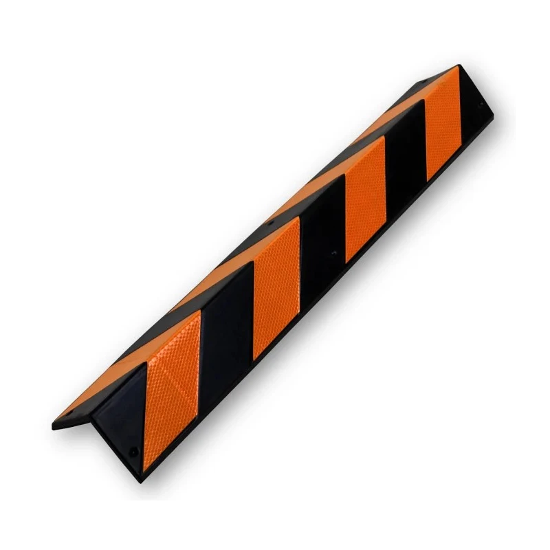 RS PRO Yellow Black Reflective Corner Impact Protector 800mm Length x 98mm Height 3mm Opening Size 221-7855