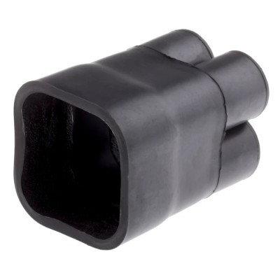 TE Connectivity Multi-Legged Heat Shrink Boot Black, Modified Polyolefin Material, Adhesive Backing, Size 44.45 mm F42-60FR