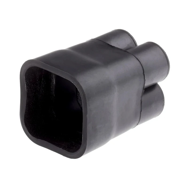 TE Connectivity Multi-Legged Heat Shrink Boot Black, Modified Polyolefin Material, Adhesive Backing, Size 44.45 mm F42-60FR