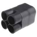 TE Connectivity Multi-Legged Heat Shrink Boot Black, Modified Polyolefin Material, Adhesive Backing, Size 44.45 mm F42-60FR