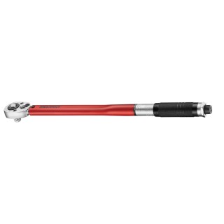 Teng Tools Click Torque Wrench, Adjustable 40 To 200 Nm Torque Range, 1/2 in Square Drive, Satin Chrome Finish 1292AG-ER