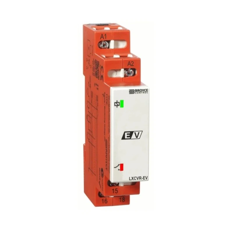Broyce Control Monitoring Relay 1 Phase 230 V AC SPDT Contact 8A DIN Rail Mount LXCVR-EV 230VAC