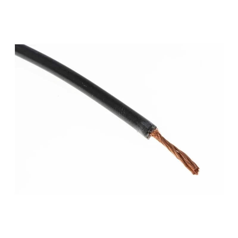 Hew Heinz Eilentropp SIFF Series Black Silicone Rubber Hook Up Wire 15 AWG 392/0.07 mm, 20 m 222-7184