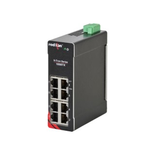 N-Tron Unmanaged 8 Port Ethernet Switch Rack Mount 10-49 VDC Power Inputs 1008TX