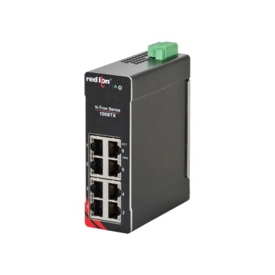 N-Tron Unmanaged 8 Port Ethernet Switch Rack Mount 10-49 VDC Power Inputs 1008TX