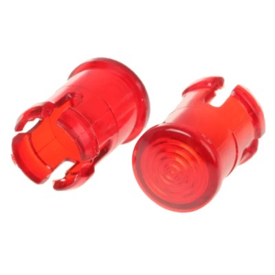 Visual LED Lens for Use with Through-Hole LEDs Red 5 mm CLB 300 RTP
