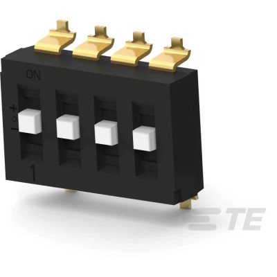 TE Connectivity Raised Rotary Coded DIP Switch Surface Mount TDS04SGNNTU04