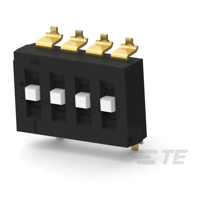 TE Connectivity Raised Rotary Coded DIP Switch Surface Mount TDS04SGNNTU04