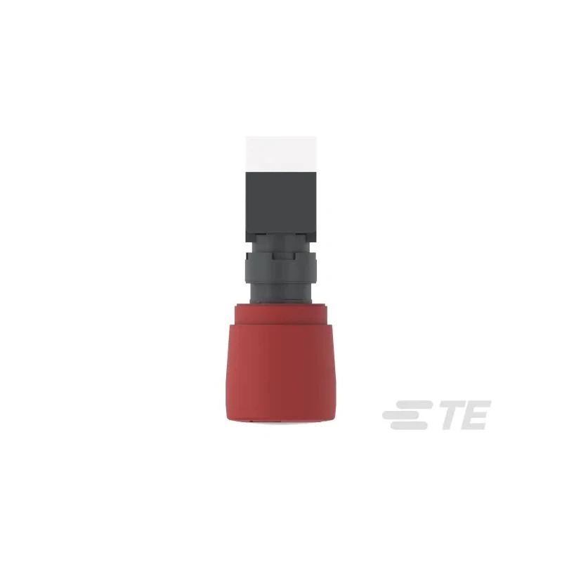 TE Connectivity PBES16 Series Twist Release Illuminated Emergency Stop Push Button Panel Mount 16 mm Cutout 