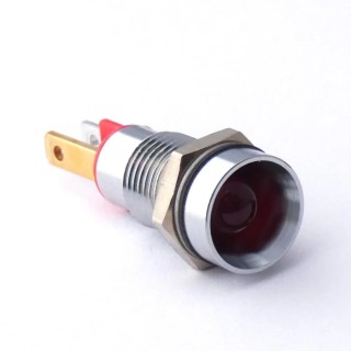 CML Innovative Technologies LED Recessed Panel Indicator, Red, 8 mm Mount Hole, Tab Termination 19050053