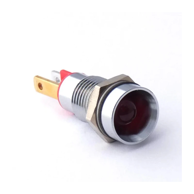 CML Innovative Technologies LED Recessed Panel Indicator, Red, 8 mm Mount Hole, Tab Termination 19050053