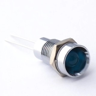 CML Innovative Technologies LED Recessed Panel Indicator Blue 8 mm Wire Terminal 3.8V 45mcd 19050007