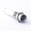 CML Innovative Technologies LED White Panel Mount Indicator, 8 mm Mount Hole, Tab Termination, IP67, 24V AC/DC, 4mA 190503ZW