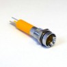 CML Innovative Technologies Yellow LED Panel Mount Indicator 24V dc, 8 mm, Tab Termination IP67 19050352