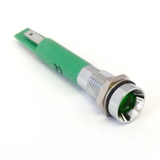 CML Innovative Technologies LED Prominent Panel Indicator Green 8 mm IP67 130V AC 5mA Tab 19500131