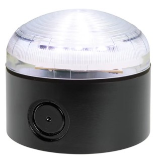RS PRO Clear Beacon LED Visual Signalling Unit 24V AC/DC, Polycarbonate Housing, IP66, Steady Light IP66