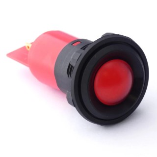 CML Innovative Technologies Standard Bezel Panel Indicator Red LED 22 mm Tab Termination IP67 24V 195A1350