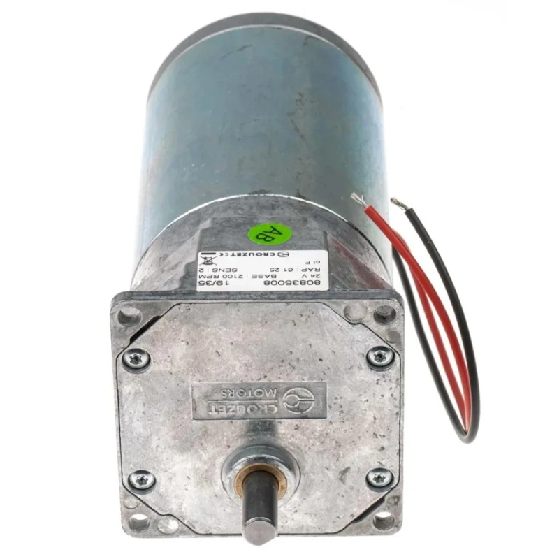 Crouzet Brushed Geared DC Geared Motor 27 W 24V DC 5 Nm Torque 29 RPM 8 mm Shaft Diameter 80835008