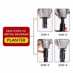 Balwaan 6 Inche Double Spiral Planter for Earth Auger