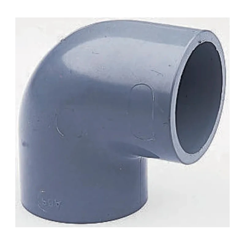 Georg Fischer Plastic Pipe Fitting 90° Push-in Elbow ABS Material 12 bar Pressure 56mm Length 729101110