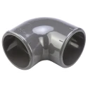 Georg Fischer Plastic Pipe Fitting 90° Push-in Female Elbow 1/4 in ABS Grey 729101109