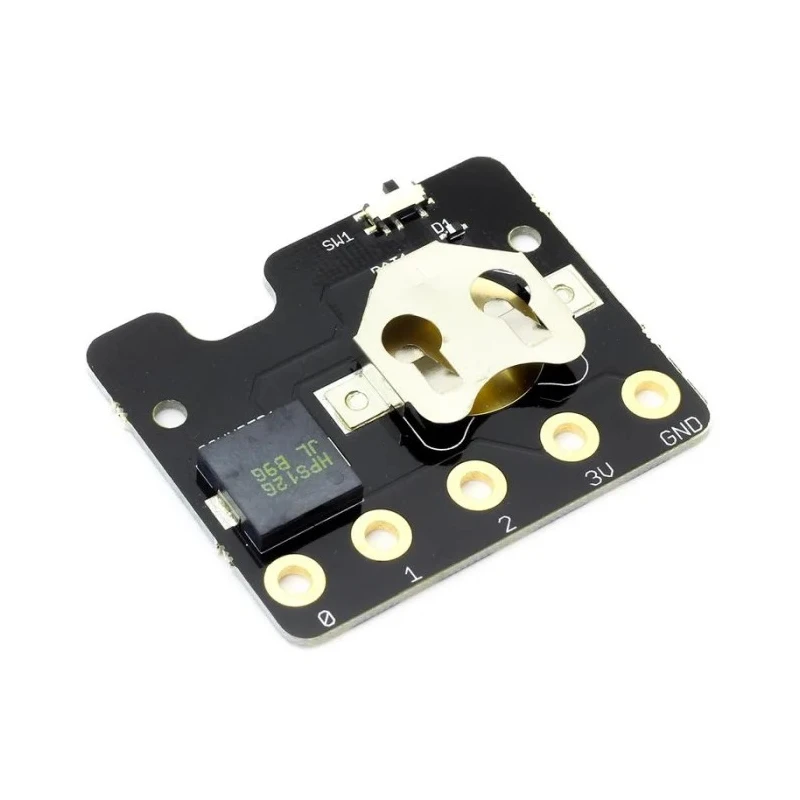 Kitronik Power Board for the BBC Microbit V2, Add-on Board with Built-in Buzzer and 3V Coin Cell Holder 5610-V2