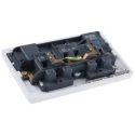 MK Electric 13A White 2 Gang Flush Mount Logic Plus Indoor Switched Plug Socket Type G British K1246 WHI