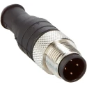 SICK Industrial Circular Connector, 4 Contacts, Cable Mount, M12 Plug, Male, IP67, STE-END-Q / 6021156