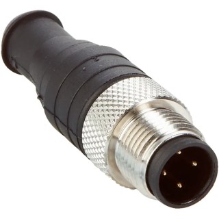 SICK Industrial Circular Connector, 4 Contacts, Cable Mount, M12 Plug, Male, IP67, STE-END-Q / 6021156