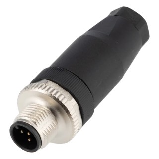 SICK Industrial Circular Connector, M12, 5 Contacts, Male Plug, Cable Mount, IP67, 125V, 4A Current STE-1205-G / 6022083