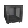 StarTech.com 12 U-Rack Floor Standing Server Cabinet, Steel Black, 640mm(H) x 600mm(W) x 852mm(D) RK1233BKM