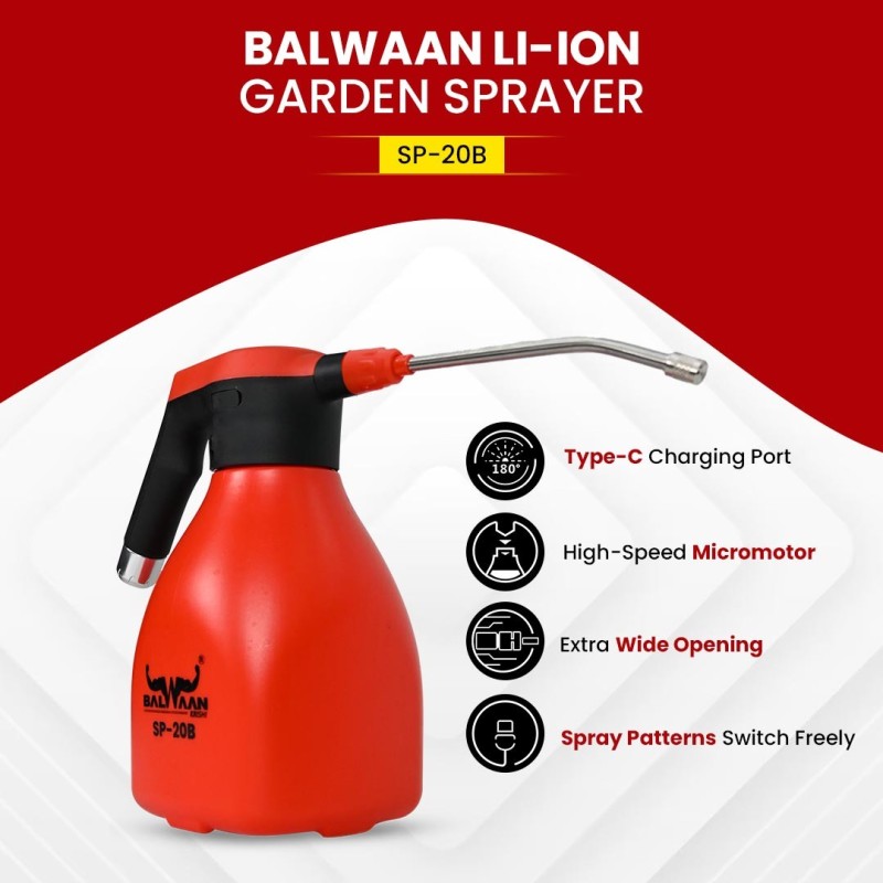 Balwaan Li-Ion Battery Sprayer 2 L Tank Capacity, SP-20B