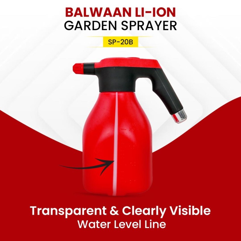 Balwaan Li-Ion Battery Sprayer 2 L Tank Capacity, SP-20B