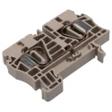 Weidmüller ZDU Series Feed Through Terminal Block Brown, 6mm² Cable CSA, 1-Level, Clamp, 800V, 57A 1608620000