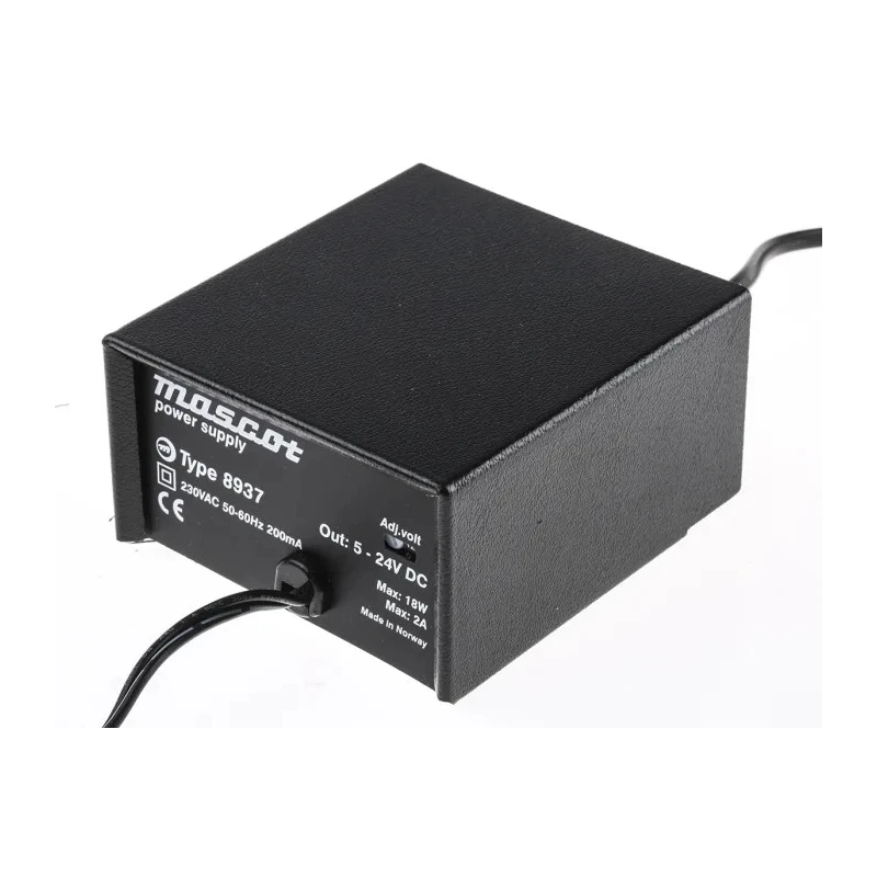 Mascot AC/DC Adapter 3-Pin (UK) 250V AC Output 2 A, 5 V 8937000072