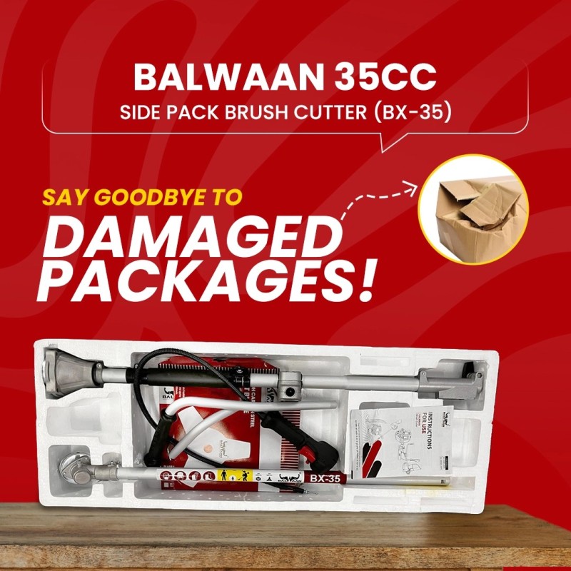 Balwaan BX-35 Pro Side Pack Brush Cutter, 35cc