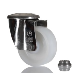 LAG Swivel Castor with Stainless Steel Frame, Polyamide 80 mm Wheel, 150 kg Load Capacity 17227 HB
