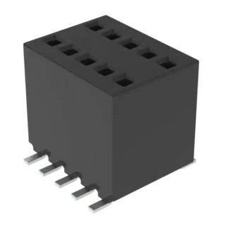 Samtec PCB Socket Straight Surface Mount 6-Contact, 1 Row, 1.27 mm Pitch, 3.8A, 290V RSM-106-02-L-S-P-TR