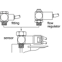 Legris Pressure Decay Sensor with 4mm Outlet Tube, M5 x 0.8 Inlet Connection, 8 bar Max Operating Pressure 7818 04 19